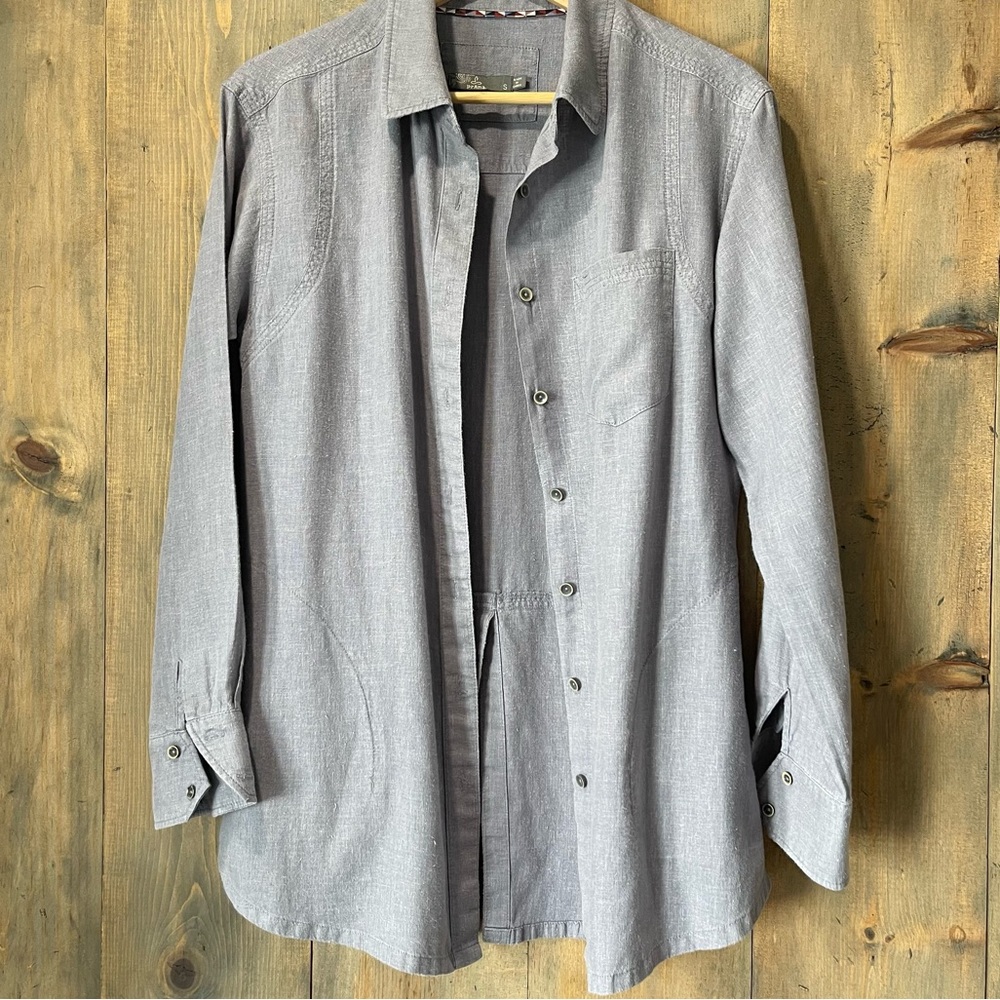 Prana Long-sleeve Lightweight Chambray Shirt